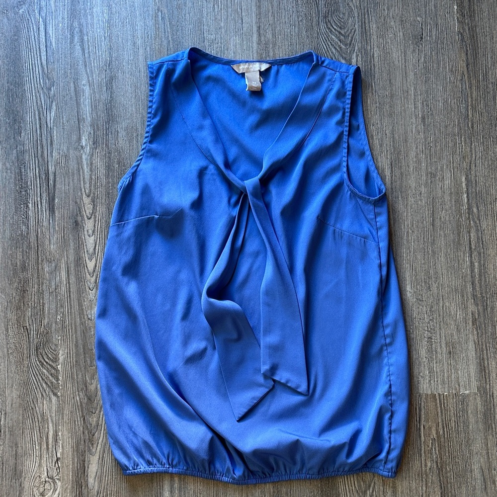 Banana Republic Royal Blue Sleeveless Blouse